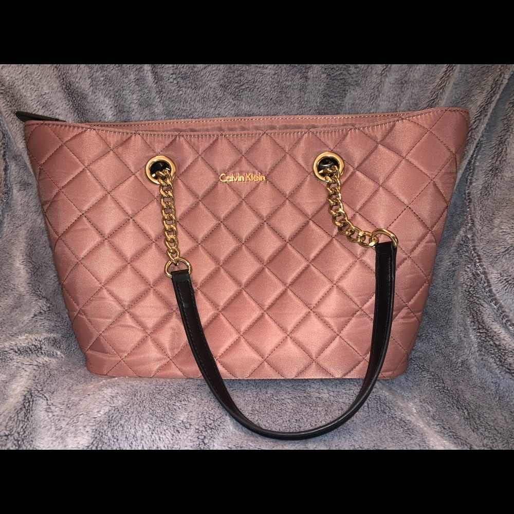 Calvin Klein Quilted Nylon Tote shoulder bag